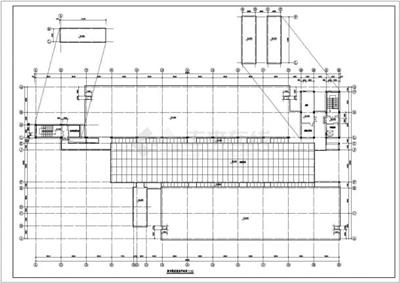 大学图书馆建筑设计CAD平面方案图