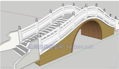 拱桥StoneArchBridgeSU模型