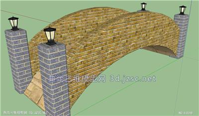 拱桥StoneBridge(1)SU模型