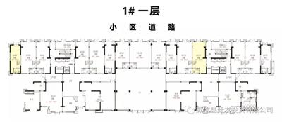 麒麟盛世住宅底商铺一层平面图