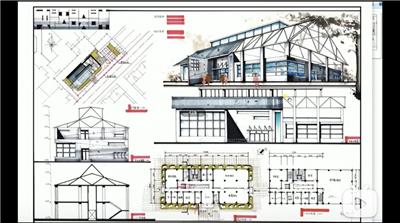 【建筑快题导学课】四方手绘｜建筑快题导学课