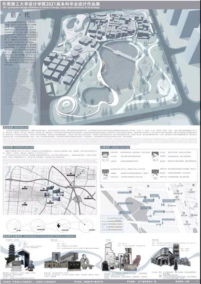 2021华南理工大学设计学院环境设计毕业展：华南地区历史建成区—深圳清平古墟更新设计2