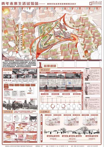 浙江理工大学2021景观方向毕业设计作品展：湖州长东未来社区景观概念设计（青年未来生活实验站）