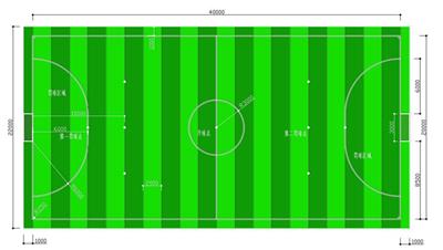 标准五人制足球场地画法