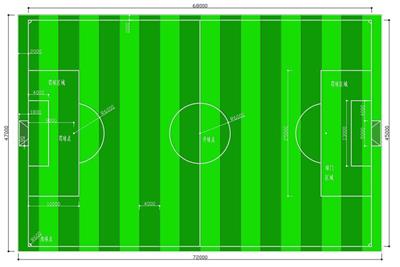 七人制足球场平面图