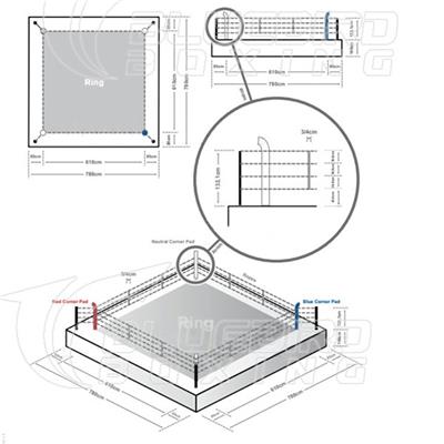 AIBA Spec 比赛拳击台