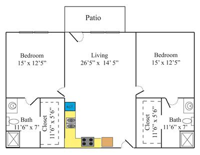 老年住宅/养老院建筑设计平面图