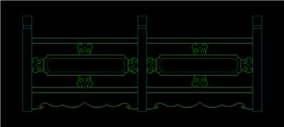 CAD室内设计施工图常用图块之栏杆86种