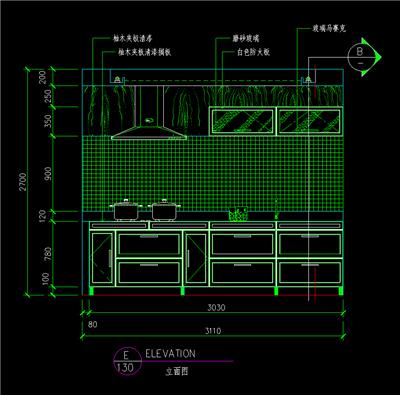 厨房立剖面图集53种
