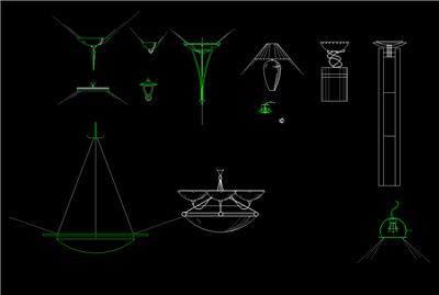建筑设计及装潢设计常用图块（灯具31）