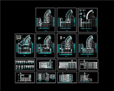 酒店建筑全套设计图