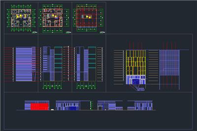 [合集]多层办公楼dwg设计图纸