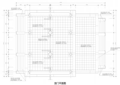 宫门平面图