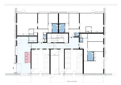 老年住宅/养老院建筑设计平面图