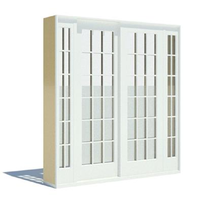 Aluminum Clad Wood Patio Door Sliding 4-Panel