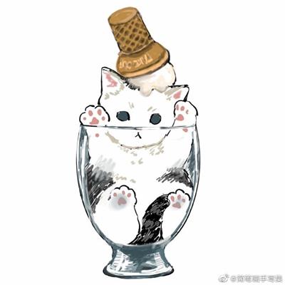 mofu_sand小胖猫插画