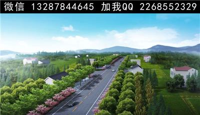 道路绿化景观设计案例效果图