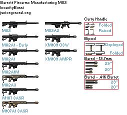 巴雷特m82A2半自动步枪