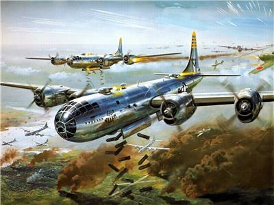 B-29轰炸机（绰号：“超级空中堡垒”Superfortress）