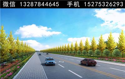 2道路绿化景观设计案例效果图