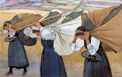 Ernest Biéler作品中世纪的乡村