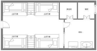 学生宿舍 四人间