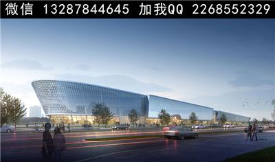 会展中心建筑外观设计案例效果图