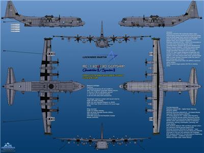 AC-130攻击机（绰号：“死亡天使” 或“空中地狱”）