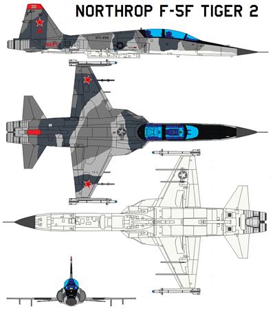 F-5战斗机（绰号：“虎” Tiger）