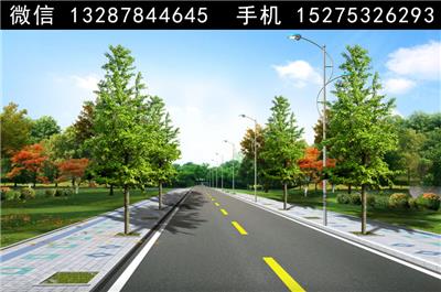 2道路绿化景观设计案例效果图